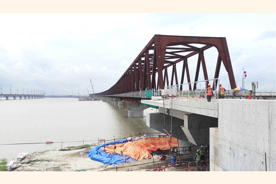 Jamuna rail bridge opening not before Dec The Financial Express