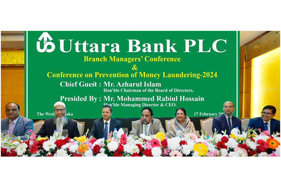 Uttara Bank holds conference on prevention of money laundering The