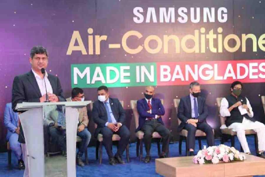 Samsung air conditioner manufacturing plant launched in Narsingdi The